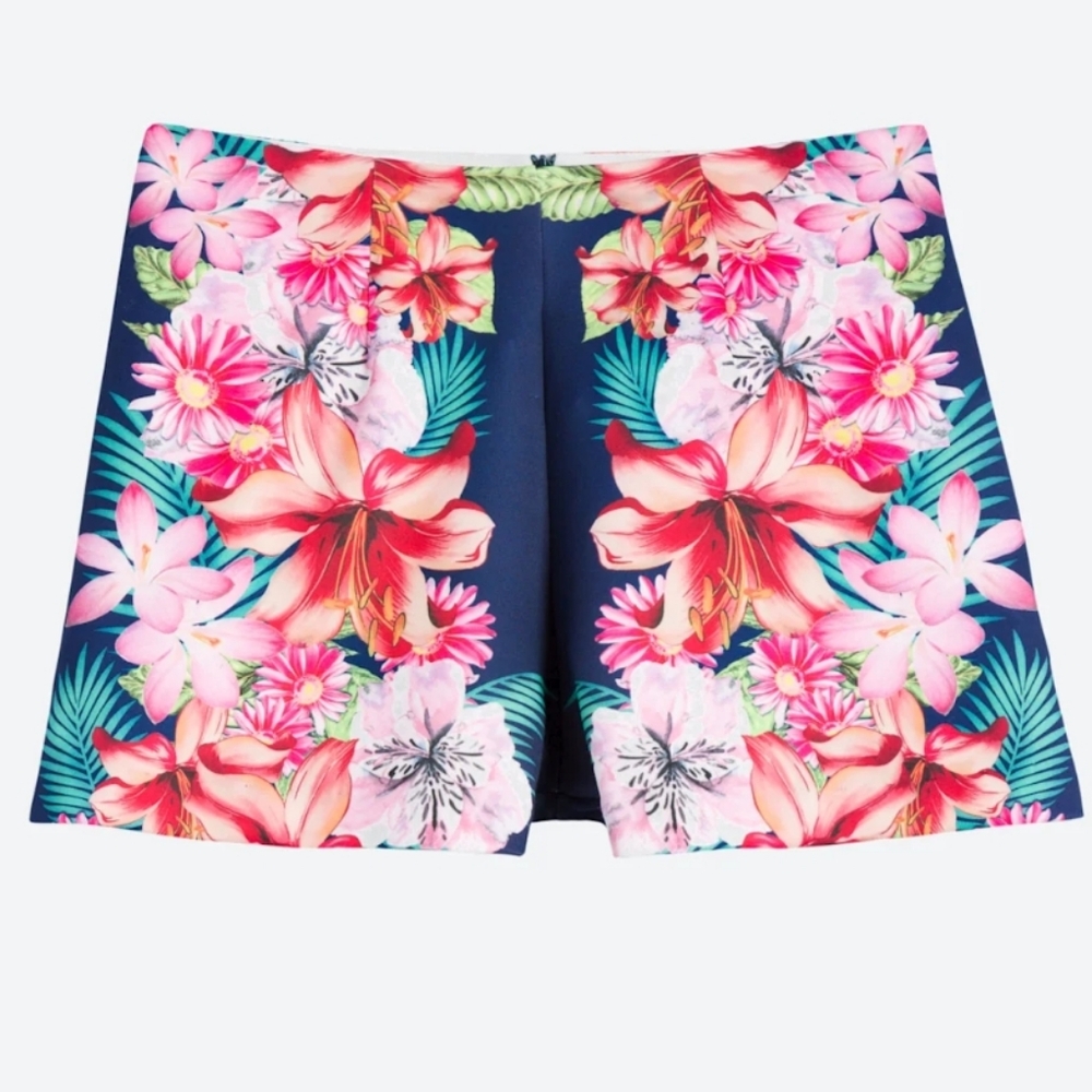 Floral Women's Shorts - Multicolor